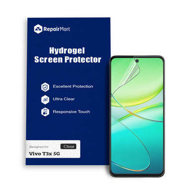 Vivo T3x 5G Compatible Premium Hydrogel Screen Protector With Full Coverage Ultra HD